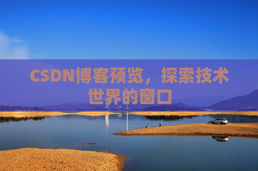 CSDN博客预览,探索技术世界的窗口